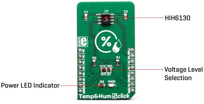 Mikroe MIKROE-3425 Temp&Hum 5 Click